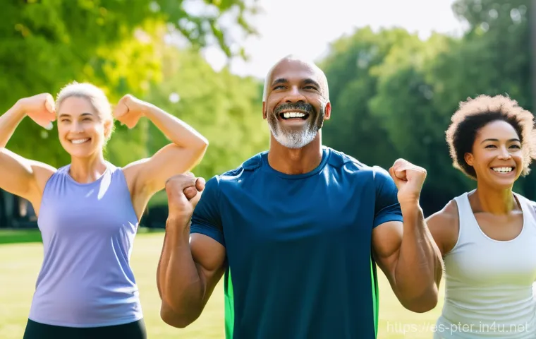 퍼스널트레이너의 팀워크 스킬 강화법 - A vibrant, detailed image of a diverse group of five personal trainers – three women and two men of ...